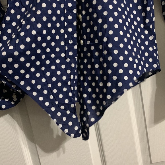 J. Crew Polka Dot (Front Tie-up) Shirt - Picture 5 of 8